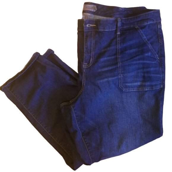 NWOT Torrid Women Jeans | Boyfriend Straight Stretch | Mid Rise Dark | Size: 26R - Picture 9 of 15